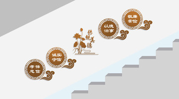 企業標語與樓梯文化墻 凝聚企業精神的創新載體